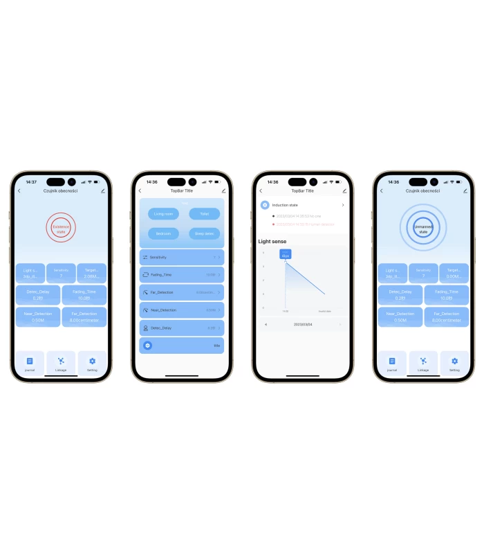 Mikrofalowy czujnik obecności ZigBee 3.0