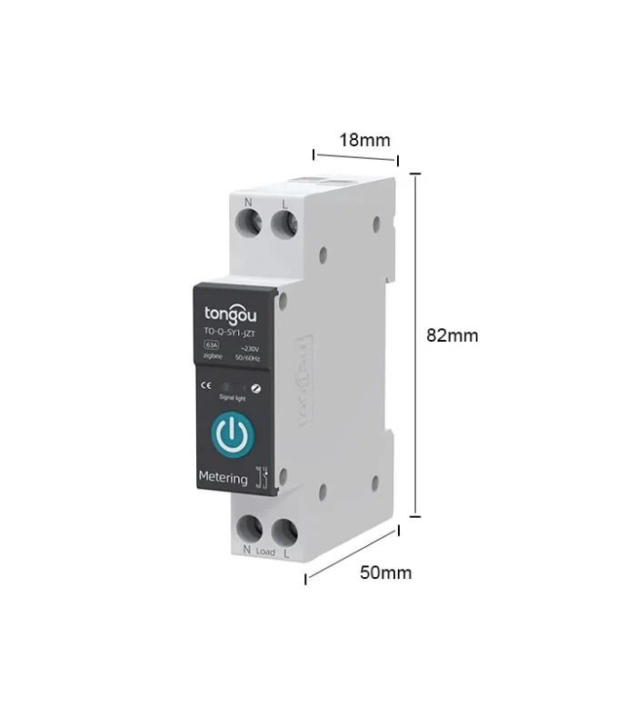 Przekaźnik ZigBee 16A z pomiarem prądu TUYA Smart
