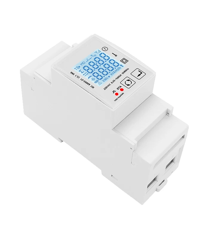1-fazowy dwukierunkowy LICZNIK energii ZigBee TUYA 80A DIN