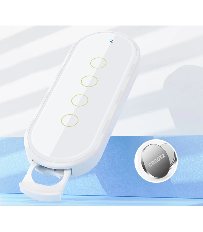 Dotykowy pilot ZigBee TUYA 4 kanały 12 scen biały