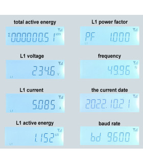 Trójfazowy, dwukierunkowy licznik energii elektrycznej Tuya WiFi