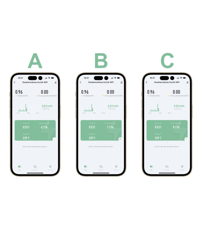 Trójfazowy, dwukierunkowy licznik energii elektrycznej Tuya WiFi