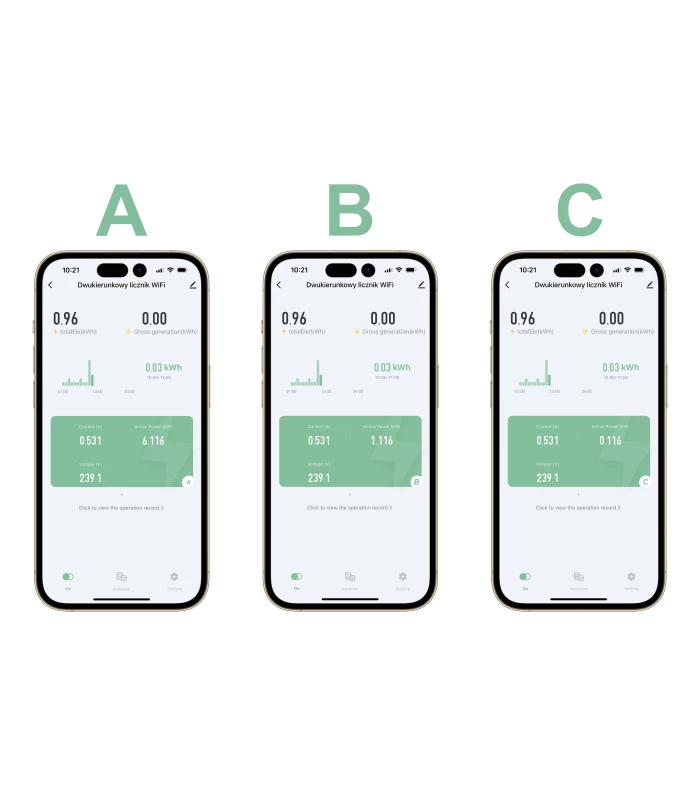 Trójfazowy, dwukierunkowy licznik energii elektrycznej Tuya WiFi