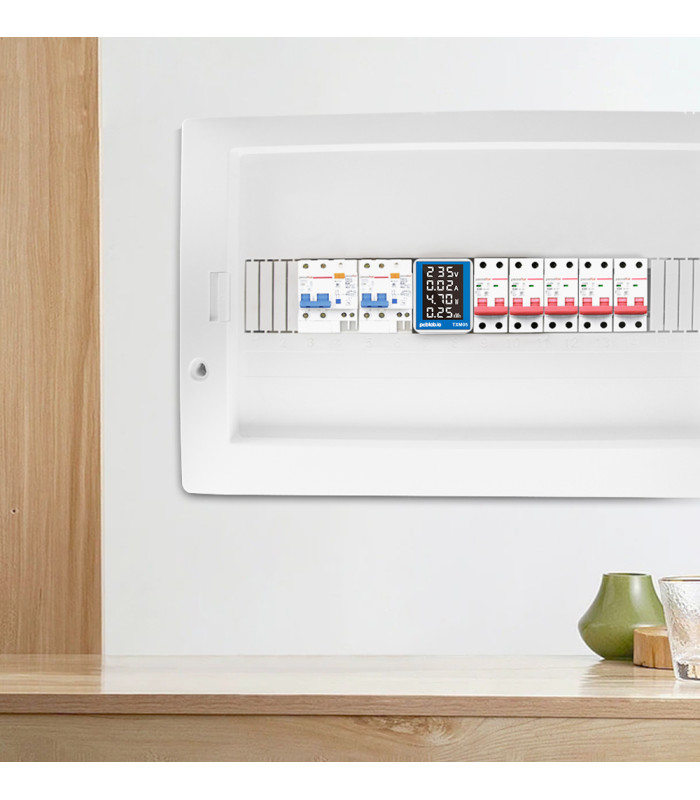 Licznik prądu energii elektrycznej na szynę DIN z wyświetlaczem LCD