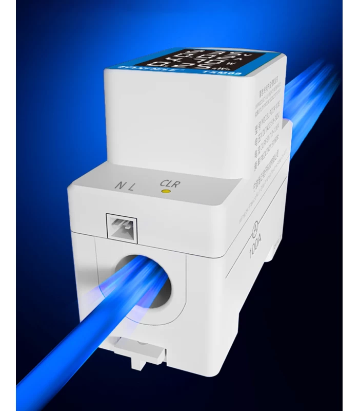 Licznik prądu energii elektrycznej na szynę DIN z wyświetlaczem LCD