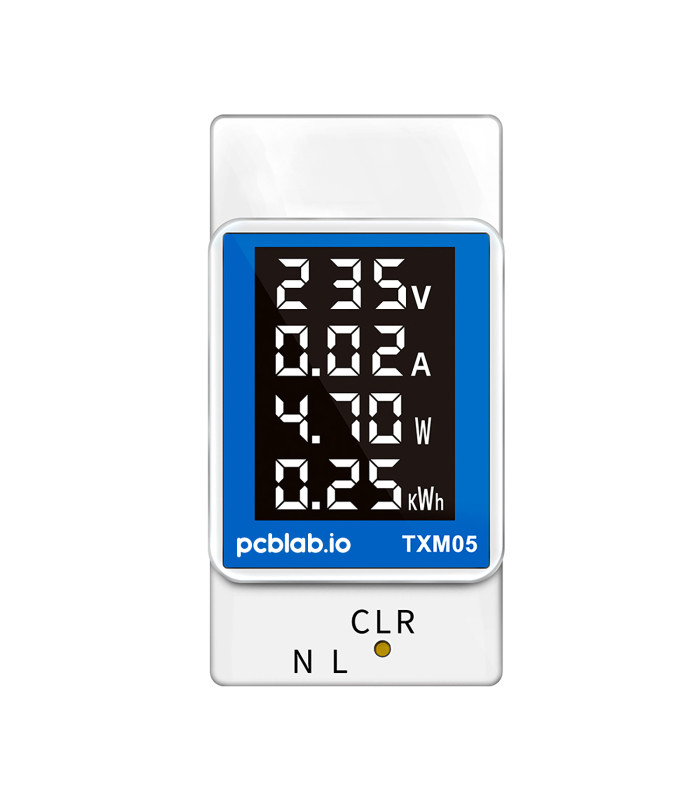 Licznik prądu energii elektrycznej na szynę DIN z wyświetlaczem LCD