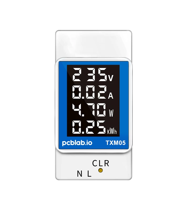 Licznik prądu energii elektrycznej na szynę DIN z wyświetlaczem LCD