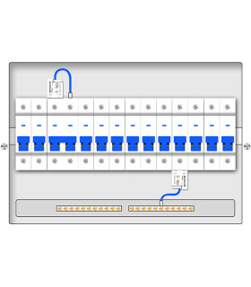 Licznik energii prądu 1-fazowy dwukierunkowy przekładnik 63A WiFi TUYA