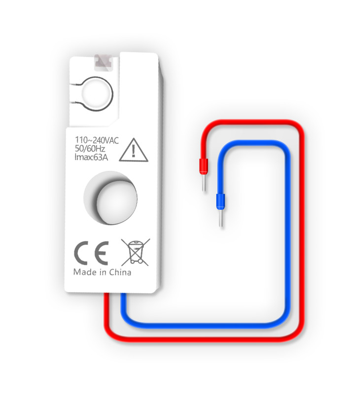 Licznik energii prądu 1-fazowy dwukierunkowy przekładnik 63A WiFi TUYA