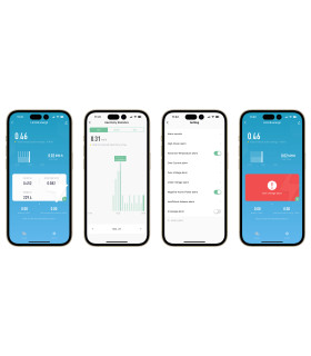 Licznik energii prądu 1-fazowy dwukierunkowy przekładnik 63A WiFi TUYA