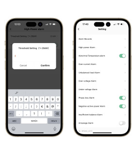 Licznik energii prądu 3-fazowy dwukierunkowy przekładnik 63A WiFi TUYA