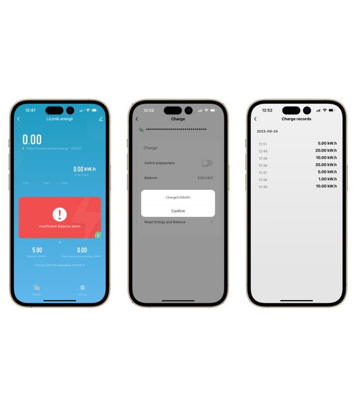 Licznik energii prądu 1-fazowy dwukierunkowy przekładnik 63A ZigBee TUYA