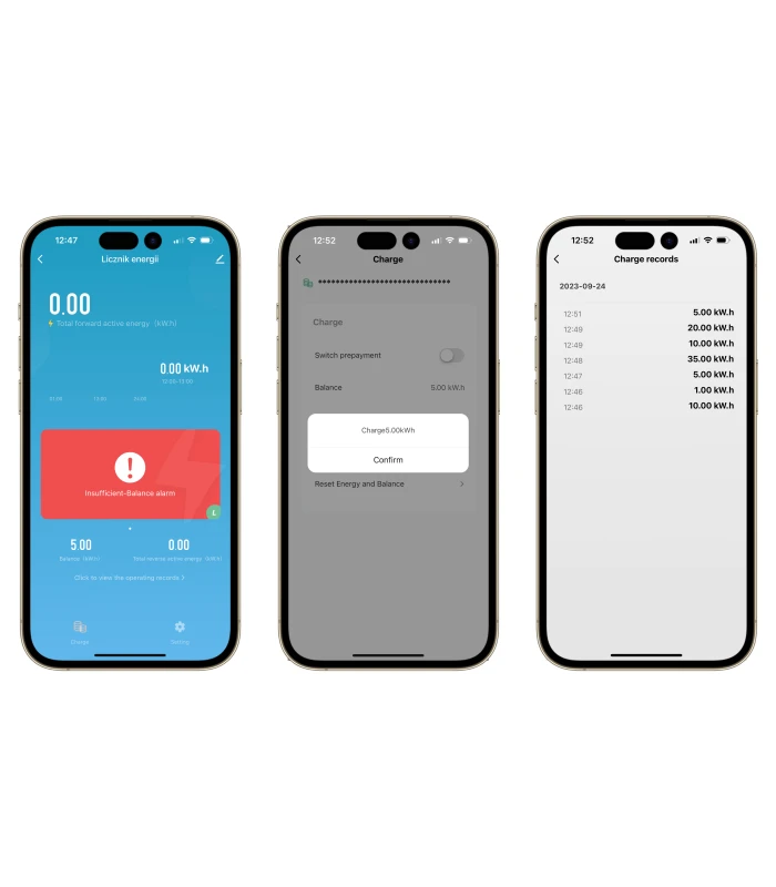 Licznik energii prądu 1-fazowy dwukierunkowy przekładnik 63A ZigBee TUYA