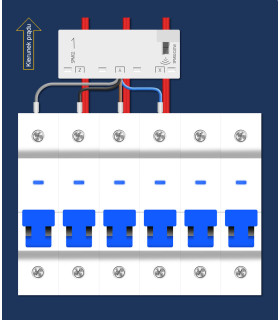 Licznik energii prądu 3-fazowy dwukierunkowy przekładnik 63A ZigBee TUYA