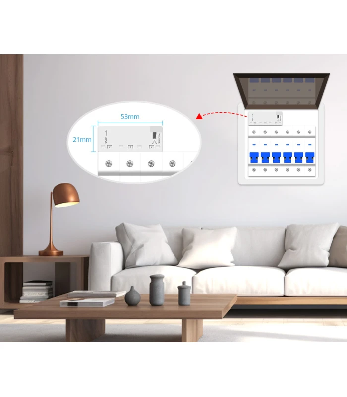 Licznik energii prądu 3-fazowy dwukierunkowy przekładnik 63A ZigBee TUYA