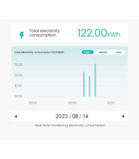 Inteligentny Licznik energii z LCD Przedpłatowy Przekaźnik 50A WiFi TUYA