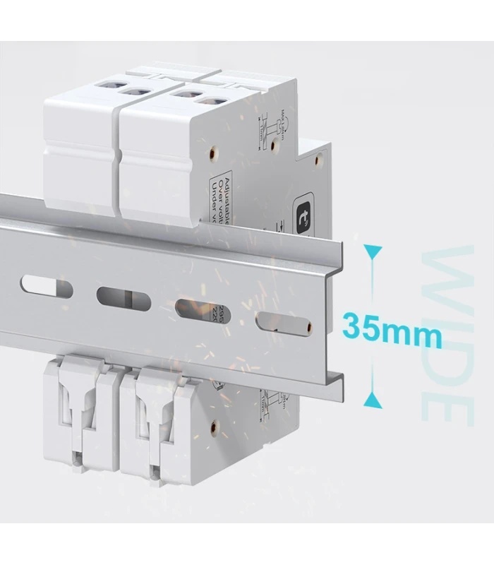 Inteligentny Licznik energii z LCD Przedpłatowy Przekaźnik 50A WiFi TUYA