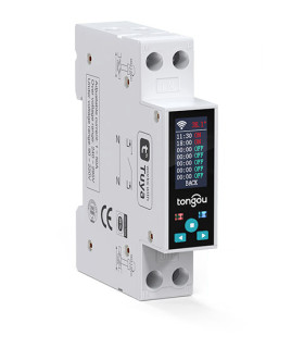 Inteligentny Licznik energii z LCD Przedpłatowy Przekaźnik 50A WiFi TUYA