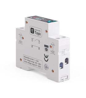 Inteligentny Licznik energii z LCD Przedpłatowy Przekaźnik 50A WiFi TUYA