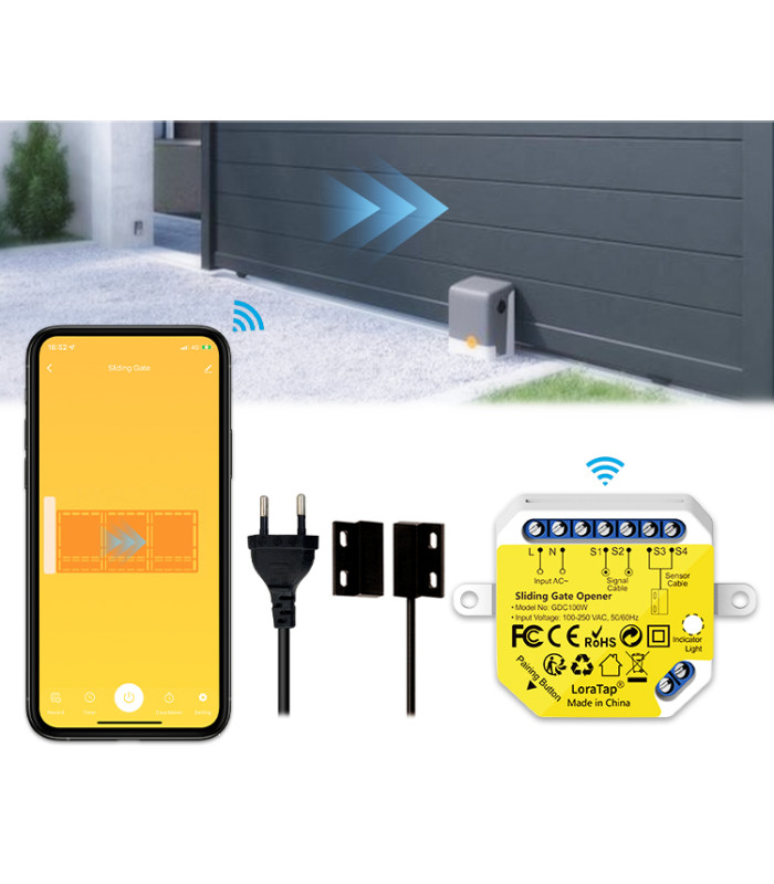 Sterownik bramy przesuwnej TUYA WiFi z czujnikiem