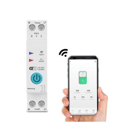 Przekaźnik WiFi 16A z pomiarem prądu do aplikacji TUYA i Smart Life