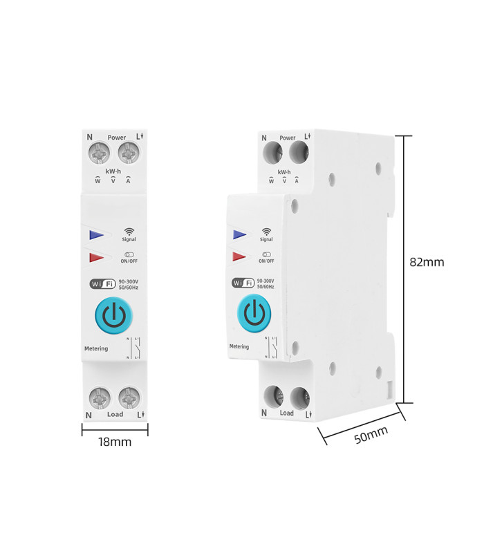 Przekaźnik WiFi 16A z pomiarem prądu do aplikacji TUYA i Smart Life