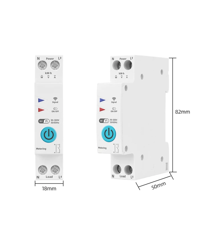 Przekaźnik WiFi 16A z pomiarem prądu do aplikacji TUYA i Smart Life