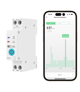 Przekaźnik WiFi 16A z pomiarem prądu do aplikacji TUYA i Smart Life