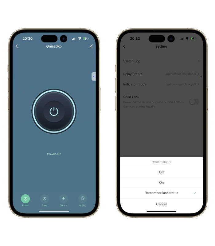 Gniazdko ZigBee TUYA HUE HA 3680W pomiar prądu