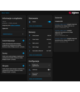 Gniazdko ZigBee TUYA HUE HA 3680W pomiar prądu
