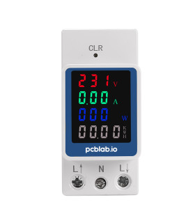 Licznik energii prądu mocy napięcia na szynę DIN