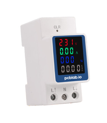 Licznik energii prądu mocy napięcia na szynę DIN