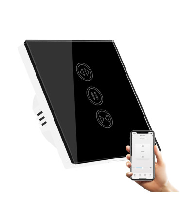 Dotykowy sterownik rolet ZigBee TUYA czarny