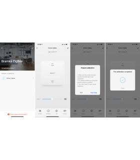 Dotykowy sterownik rolet ZigBee TUYA czarny