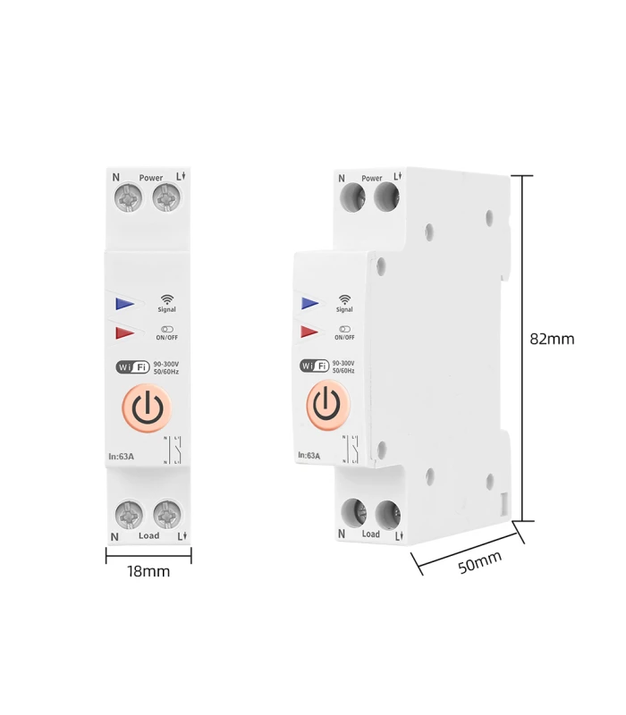 Przekaźnik WiFi 63A | Włącznik ON/OFF | Kompatybilny z TUYA & Smart Life
