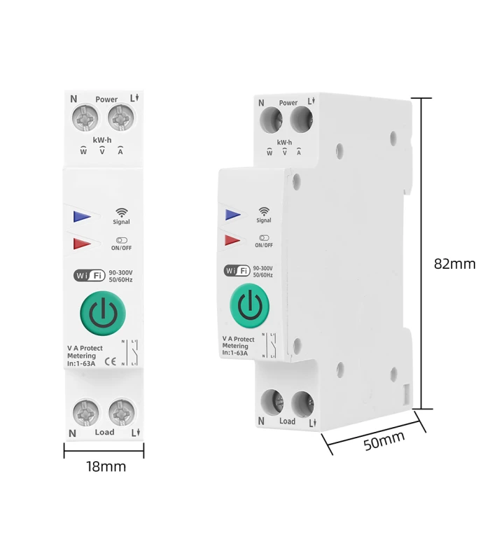 Przekaźnik WiFi 63A dla TUYA: Ochrona i zarządzanie obwodem elektrycznym