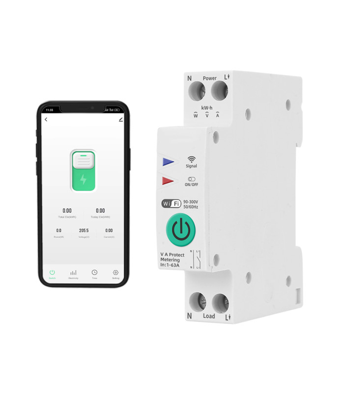 Przekaźnik WiFi 63A dla TUYA: Ochrona i zarządzanie obwodem elektrycznym