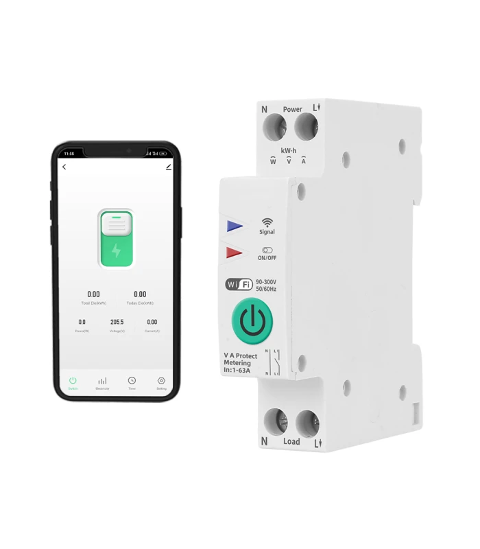 Przekaźnik WiFi 63A dla TUYA: Ochrona i zarządzanie obwodem elektrycznym