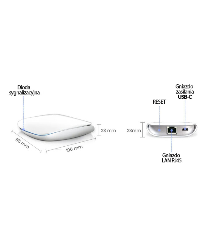 Inteligentna Bramka ZigBee 3.0 - Kompatybilna z Aplikacjami TUYA i Smart Life, Połączenie LAN RJ45