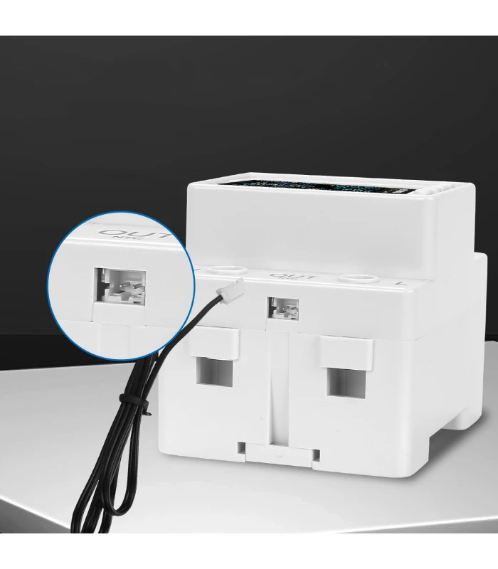 Licznik energii prądu mocy z przekaźnikiem 63A i wyświetlaczem LCD