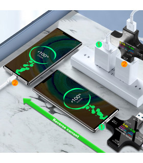 Tester miernik licznik USB-C USB-A prąd napięcie moc 32V/5.1A