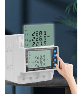 Dwukierunkowy, 3-fazowy Licznik energii elektrycznej 3x80A