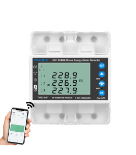 Dwukierunkowy, 3-fazowy Licznik energii elektrycznej 3x80A