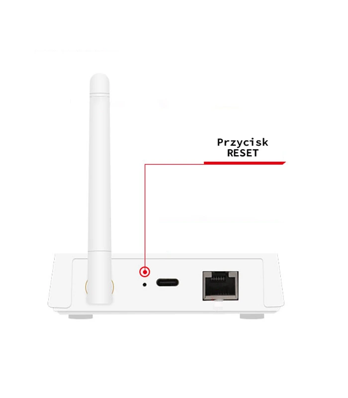 Bramka ZigBee 3.0 LAN RJ45 TUYA Smart Life USB-C antena 3dBi