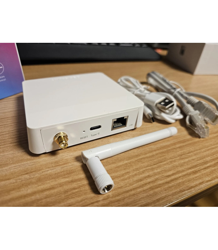 Bramka ZigBee 3.0 LAN RJ45 TUYA Smart Life USB-C antena 3dBi