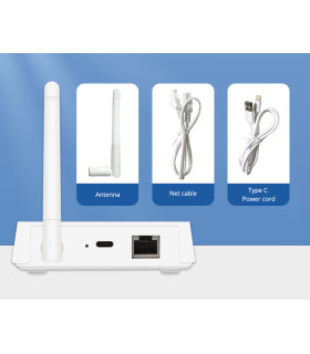 Bramka ZigBee 3.0 LAN RJ45 TUYA Smart Life USB-C antena 3dBi