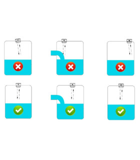 Czujnik poziomu cieczy wody napełnienia zbiornika szamba wyświetlacz LCD