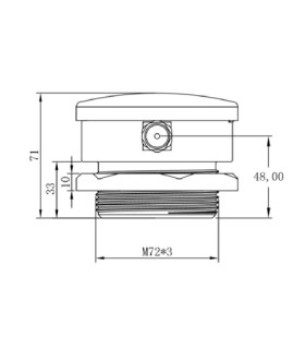 Czujnik poziomu cieczy wody napełnienia zbiornika szamba wyświetlacz LCD