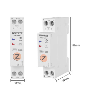 Przekaźnik ZigBee 16A na szynę DIN włącznik ON OFF TUYA Smart Life HA