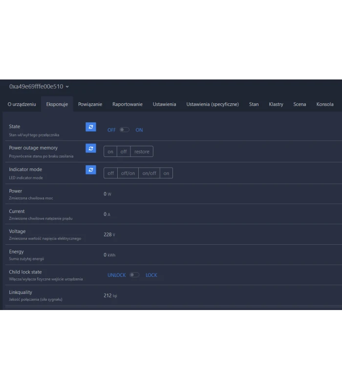 Przekaźnik ZigBee 63A* z pomiarem prądu na szynę DIN TUYA Smart Life HA